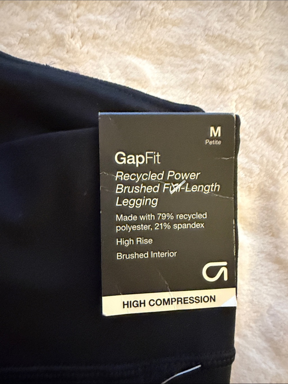 GAP Black Recycled Power Full-Length Leggings